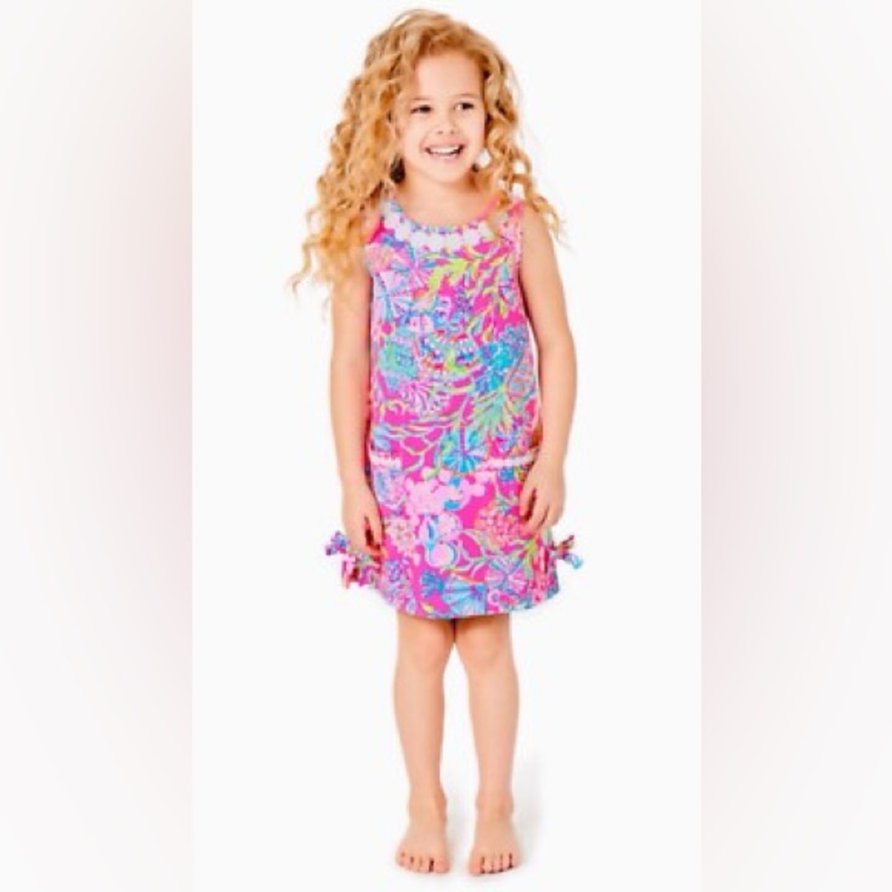 Lilly Pulitzer Little Lilly Girls Knit Shift Shell Me Something Good Size XL